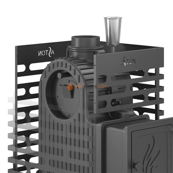 Чугунная печь для бани ASTON Шторм 16 (ДТ-4) Long