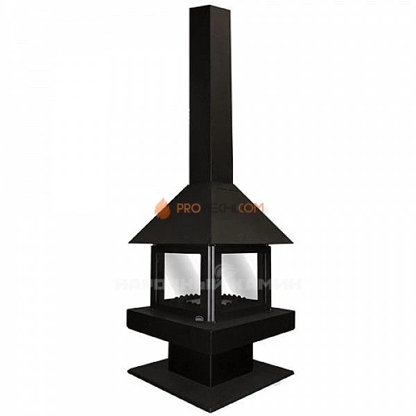 Печь-камин Бавария Эклипс островной 4D