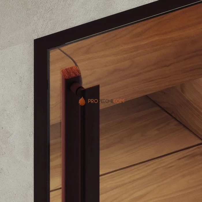 Дверь для хамама DoorWood АРТ Wood 47 Прозрачное, 2100x800 мм
