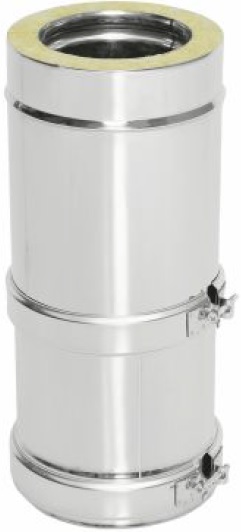 Труба Телескоп Термо L (300-450) ТТТ-Р 310-0.8/304-0.5 D150/250 с хомутом