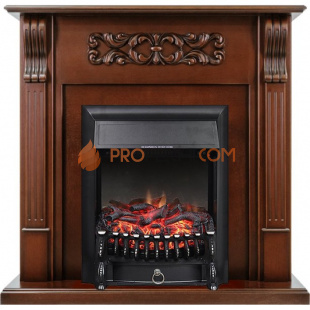 Каминокомплект Royal Flame Venice - Махагон коричневый антик с очагом Fobos FX Black