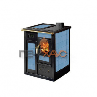 Отопительно-варочная печь Klover TERMOSTUFA TS-TSP (blu cielo)