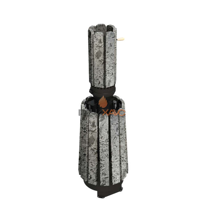 Дровяная банная печь Grill’D Cometa 180 Vega Window, Stone (Серпентинит) Pro