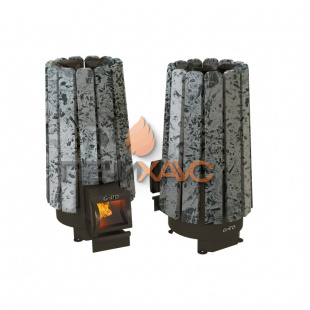 Дровяная печь для бани Grill’D Cometa 180 Vega Long, Stone (Серпентинит)