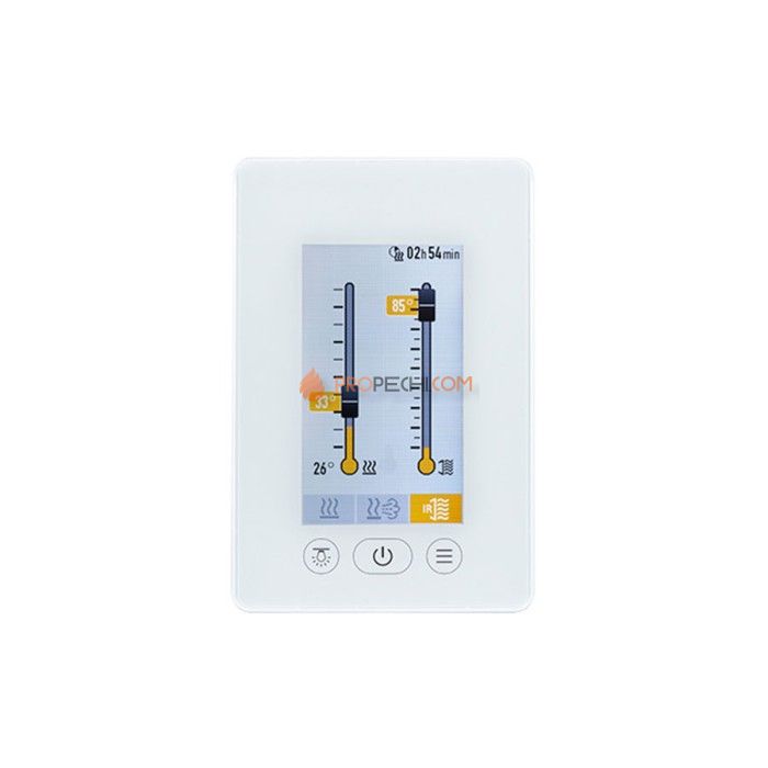 Пульт управления Fasel touchline 5400 DESIGN TOUCH (сауна + баня + инфра) Белый