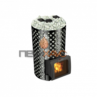 Дровяная печь для бани Grill’D Violet World Romb Short Window Max