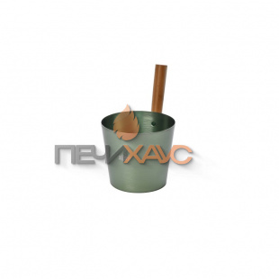 Набор аксессуаров 212f OXY-M-2 DARK GREEN ушат 5л + черпак 0,2л ручки бамбук
