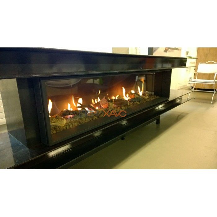Газовая топка Vero Design Nippon Стандарт (2500x750 мм) D350 мм, горелка VLK burner