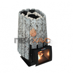 Дровяная банная печь Grill’D Cometa 350 Vega Short Window Max Stone Pro (Серпентинит)