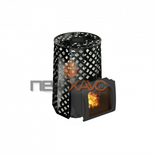 Дровяная печь для бани Grill’D Violet Romb Short Window Max (Камень колотый 100 кг)