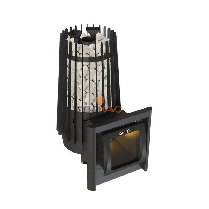 Дровяная банная печь Grill’D Cometa 180 Vega Long Window Max Pro