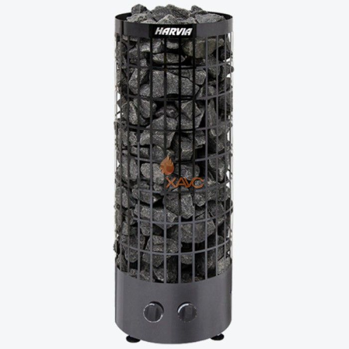 Электрическая печь Harvia Cilindro PC70 Black Steel (со встроенным пультом)