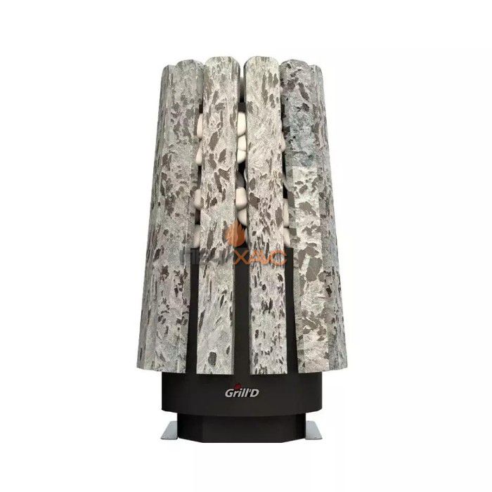 Дровяная банная печь Grill’D Cometa 350 Vega Short Window Max Stone Pro (Серпентинит)