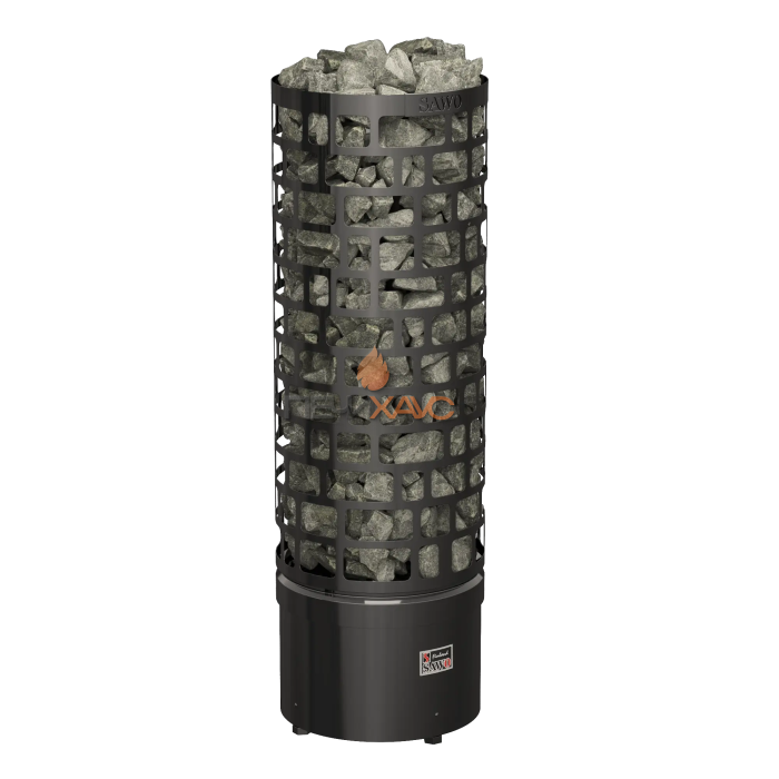 Электрическая печь SAWO ARIES ARI3-75Ni2-BL-P-C 7.5 кВт (встроенный блок мощности, пульт докупается отдельно), черная