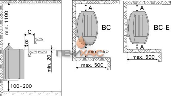 Электрическая печь HARVIA Vega E HCBE450400S BC45 Е без пульта