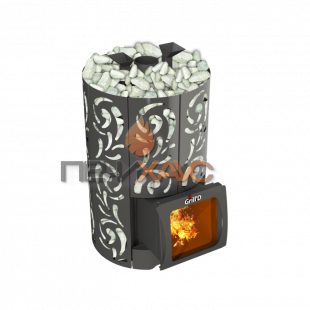 Дровяная банная печь Grill’D Violet World Short Window Max Pro