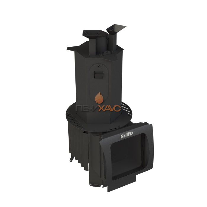 Дровяная банная печь Grill’D Cometa 180 Vega Short Window Max Pro Agregat