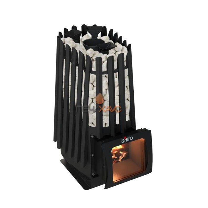Дровяная банная печь Grill’D Cometa 350 Vega Short Window Max Pro