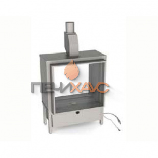 Газовая топка Vero Design Gala Квадратная туннель (600x600 мм) D130/200 мм, горелка VLK burner