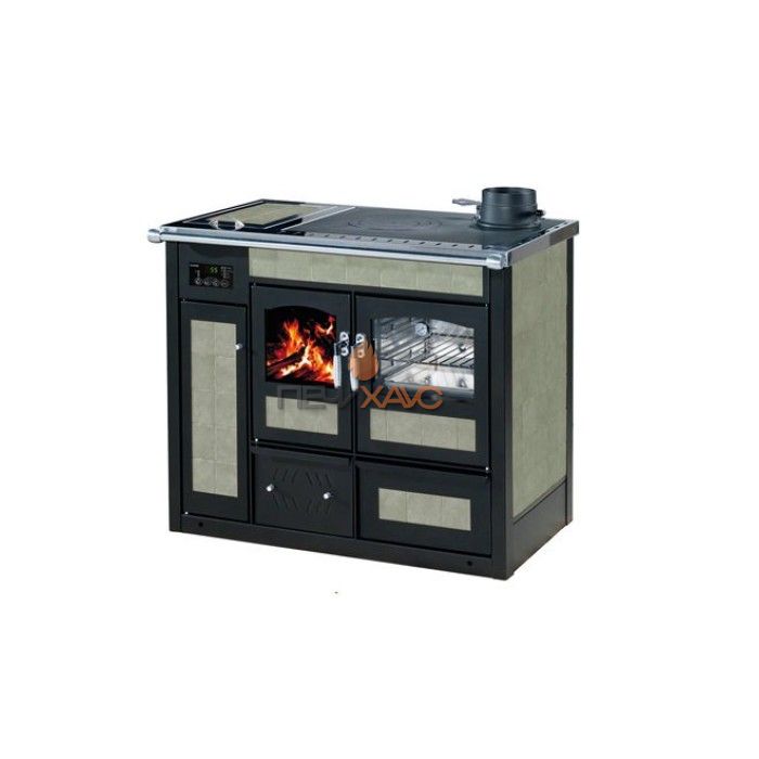 Отопительно-варочная печь Klover TERMOCUCINA K-KP (verde lichene)