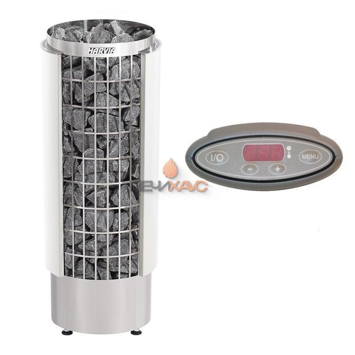 Электрическая печь Harvia Cilindro PC70VHEE White (с выносным пультом в комплекте)