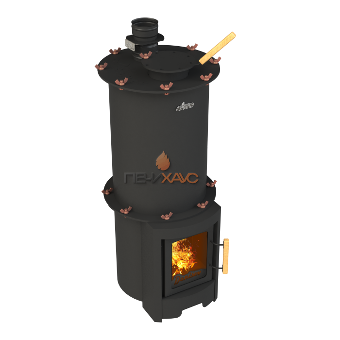 Дровяная печь для бани Grill’D Denisov Short