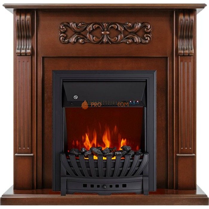 Каминокомплект Royal Flame Venice - Махагон коричневый антик с очагом Aspen Black