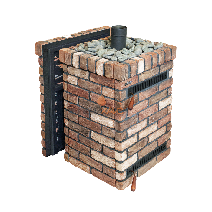 Дровяная банная печь Grill’D Retro Long (Камень колотый 20 кг)
