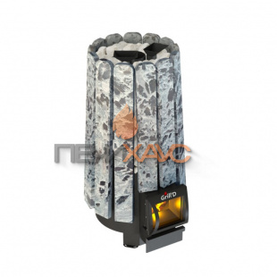 Дровяная банная печь Grill’D Cometa 180 Vega Short Stone Pro (Серпентинит)