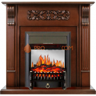 Каминокомплект Royal Flame Venice - Махагон коричневый антик с очагом Fobos FX M Black