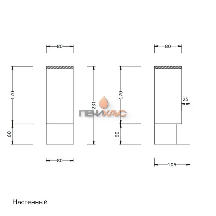 Светильник Licht-2000 Moccolo (RGB, установка в угол)