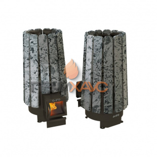 Дровяная банная печь Grill’D Cometa 180 Vega Long Stone Pro (Серпентинит)