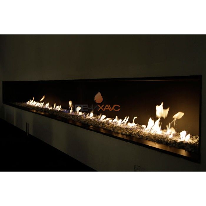 Газовая топка Vero Design Nippon Стандарт (2500x750 мм) D350 мм, горелка VLK burner