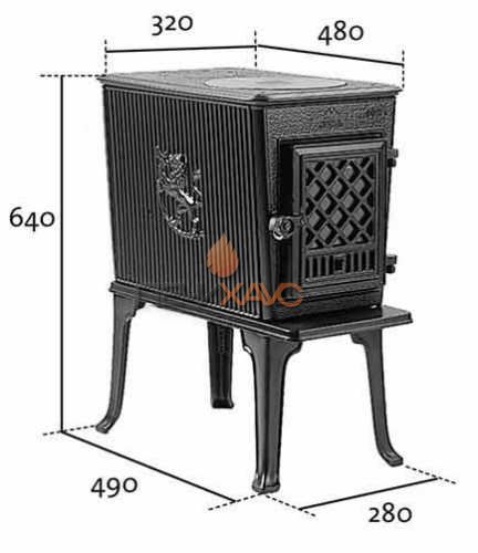 Печь-камин Jotul F602 N GD BP